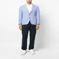Caruso notched-lapels single-breasted blazer - Blue