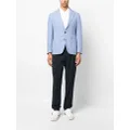 Caruso notched-lapels single-breasted blazer - Blue