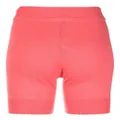 Vivienne Westwood embroidered-logo ribbed-knit shorts - Pink