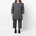 Thom Browne 4-Bar stripe wool coat - Grey