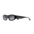 GIGI STUDIOS tinted lenses sculpted sunglasses - Black