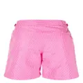Orlebar Brown graphic-print buckle-detail swim shorts - Pink
