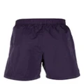 Stone Island logo-embroidered elasticated-waistband shorts - Purple