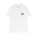 Lacoste Kids Lacoste x Netflix cotton polo shirt - White