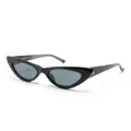 Linda Farrow Dora cat-eye frame sunglasses - Black