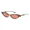 Gucci Eyewear cat-eye frame sunglasses - Brown