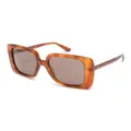 Gucci Eyewear oversized square frame sunglasses - Brown