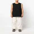 Jil Sander crew-neck sleeveless vest - Black