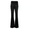 Genny high-waisted flared trousers - Black