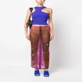 Y/Project x Jean-Paul Gaultier trompe l'oeil maxi skirt - Pink