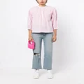 CHOCOOLATE embroidered-logo cotton blouse - Pink