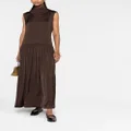 Jil Sander drop-waist jersey dress - Brown