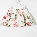 Monnalisa floral print full skirt - White