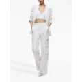 alice + olivia Hayes faux leather cargo trousers - White
