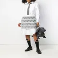 Thom Browne Check Tweed Yarn Miniskirt - Grey