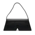 Karl Lagerfeld IKON/K leather shoulder bag - Black