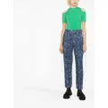 Karl Lagerfeld cut-out knitted top - Green
