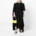 Stella McCartney cape-sleeve asymmetric dress - Black