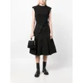 3.1 Phillip Lim Origami high-waisted midi skirt - Black