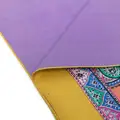 ETRO HOME fringed cotton throw blanket - Purple