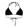 Moschino Double Question Mark bikini top - Black
