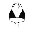 Moschino Double Question Mark bikini top - Black