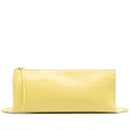 Jil Sander logo-debossed clutch bag - Yellow