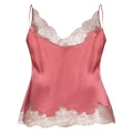 Carine Gilson lace-trimmed silk cami top - Pink