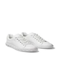 Jimmy Choo Diamond Light leather sneakers - White