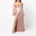 Michelle Mason open-back silk gown - Pink