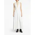 Proenza Schouler matte crepe twist back dress - White