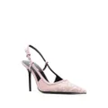 Versace Versace Allover slingback pumps - Pink