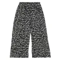 Balenciaga logo-strips pajama trousers - Black