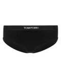 TOM FORD logo-waist cotton briefs (pack of two) - Black