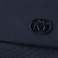 Maison Michel Tiger cotton logo-plaque cap - Blue