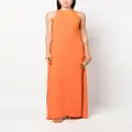 Lanvin ruffled maxi dress - Orange