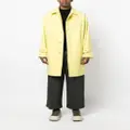 Mackintosh gabardine button-down trench coat - Yellow