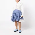 b+ab layered mid-length skirt - Blue