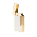 S.T. Dupont two-tone metallic-finish lighter - Silver