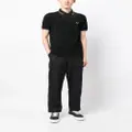 Fred Perry embroidered-logo polo shirt - Black