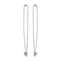 Balenciaga Lovelock rhinestone-embellished double necklace - Silver