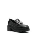 Ferragamo Vara Chain leather 40mm loafers - Black