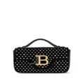 Balmain B-Buzz velvet-effect mini bag - Black