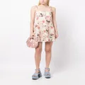 alice + olivia Lorelle Babydoll floral-print minidress - Pink