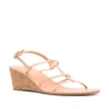 Ancient Greek Sandals Fay leather wedge sandals - Neutrals
