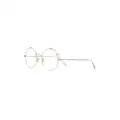 Jimmy Choo Eyewear Sun round frame glasses - Gold