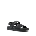 Calvin Klein jacquard leather sandals - Black