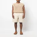 Versace Barocco Silhouette chambray shorts - Neutrals