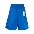 izzue logo-print shorts - Blue