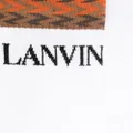 Lanvin logo-print calf-length socks - White